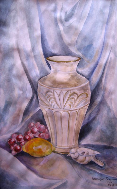 Art Studio PALETTE. Aleksandra Nikulina Picture.  Watercolour Still Life Still Life 