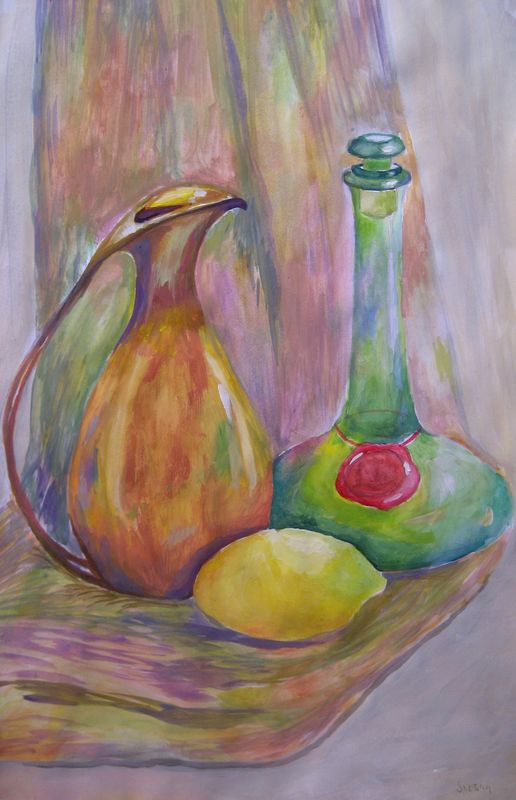Art Studio PALETTE. Aleksandra Nikulina Picture.  Watercolour Still Life Still Life 