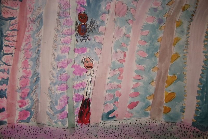 Art Studio PALETTE. Liza Silanteva Picture.  Watercolour, Ink Fantasy Imagenation 