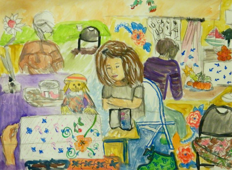 Art Studio PALETTE. Taisiya Rybakova Picture.   People Activities 