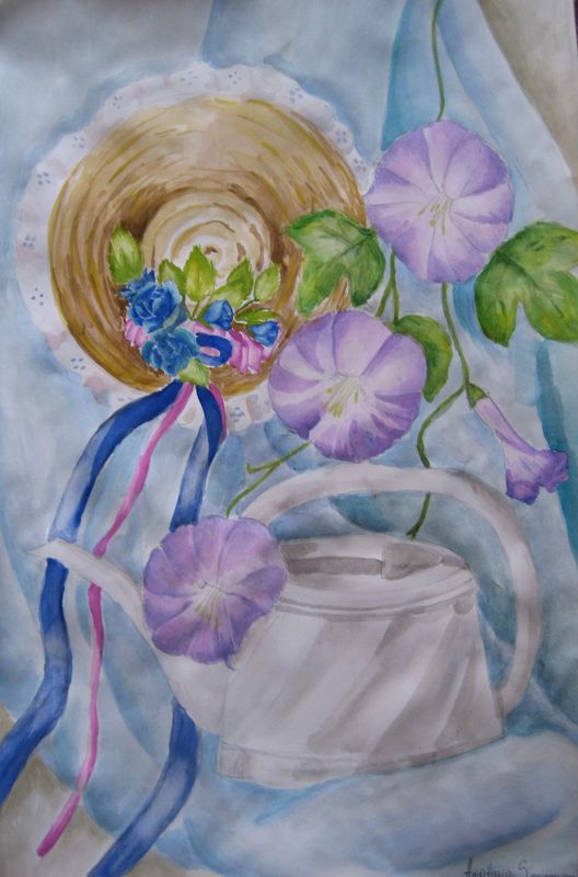 Art Studio PALETTE. Anastasiia Sergeyenko Picture.  Watercolour Still Life Still Life 