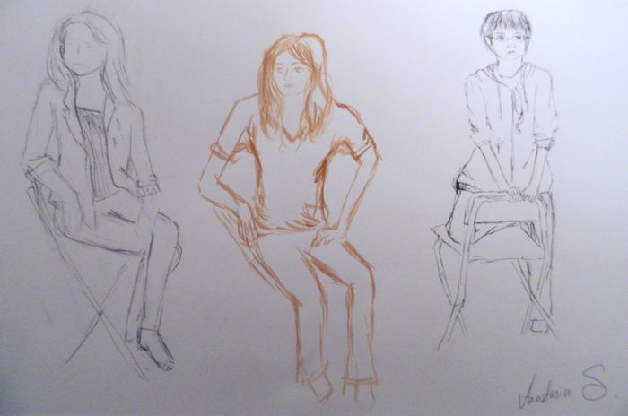 Art Studio PALETTE. Anastasiia Sergeyenko Picture.   People People 