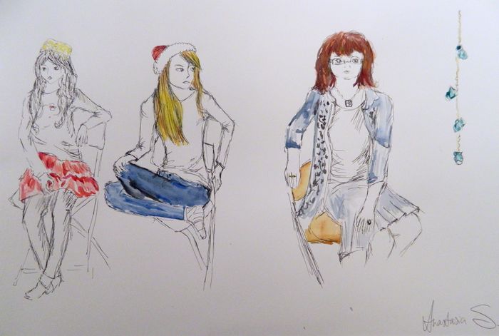 Art Studio PALETTE. Anastasiia Sergeyenko Picture.   People People 