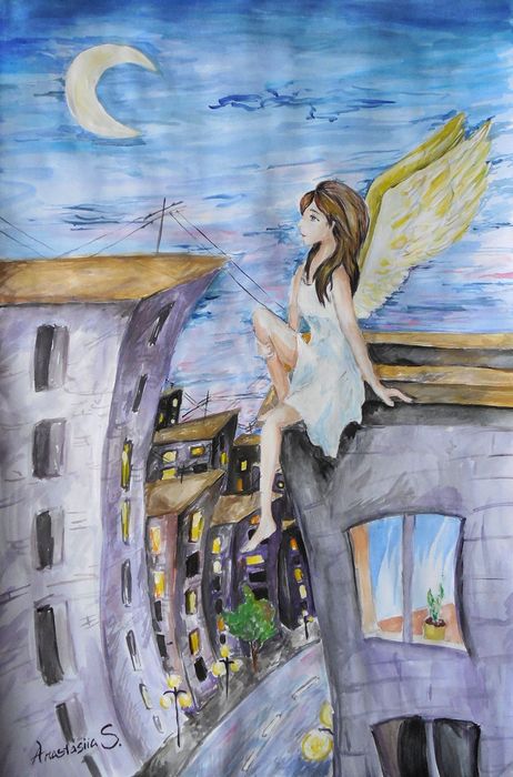 Art Studio PALETTE. Anastasiia Sergeyenko Picture.   Landscape Cityscape 