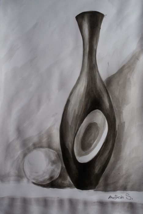 Art Studio PALETTE. Anastasiia Sergeyenko Picture.  Watercolour Still Life Still Life 