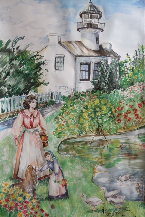 Art Studio PALETTE. Anastasiia Sergeyenko Picture.  Watercolour People Activities 