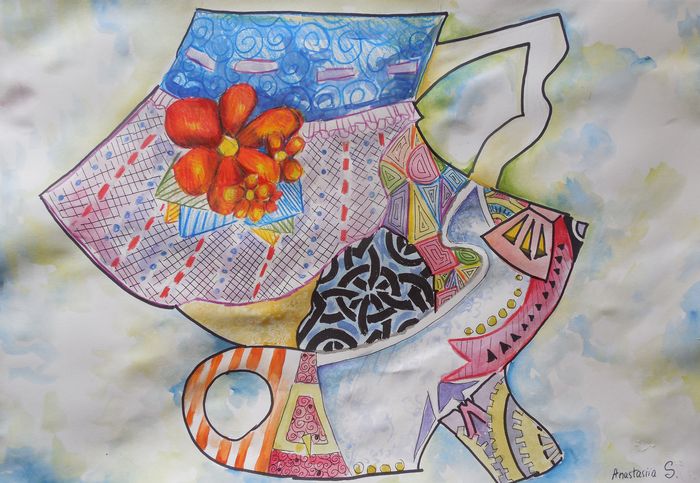 Art Studio PALETTE. Anastasiia Sergeyenko Picture.  Wax Fantasy Imagenation 