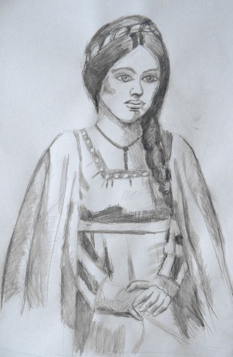 Art Studio PALETTE. Daniella  Pashuk Picture.  Pencil People People 