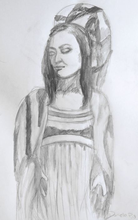 Art Studio PALETTE. Daniella  Pashuk Picture.  Pencil People People 