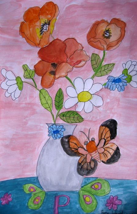 Art Studio PALETTE. Katia  Lubenkova Picture.   Plants Flowers 