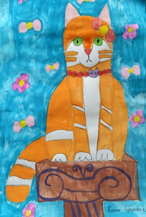 Art Studio PALETTE. Katia  Lubenkova Picture.   Animals Cats 