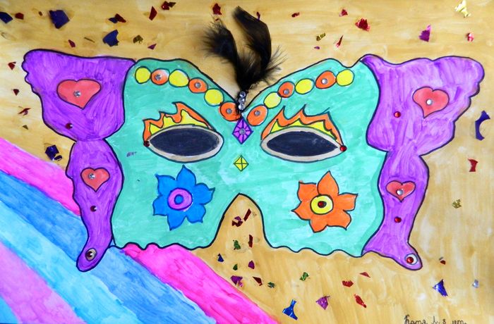 Art Studio PALETTE. Katia  Lubenkova Picture.   Fantasy Mask 