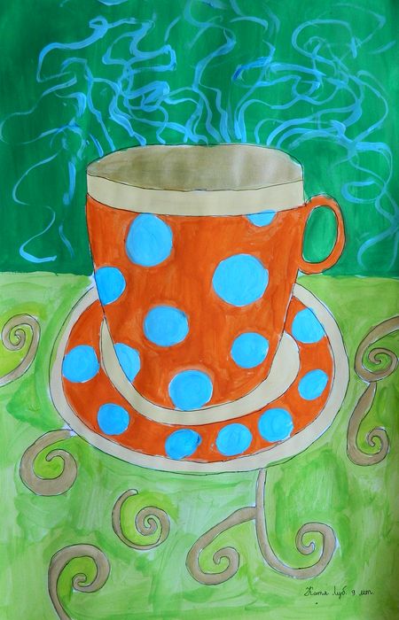 Art Studio PALETTE. Katia  Lubenkova Picture.   Design Dishes 