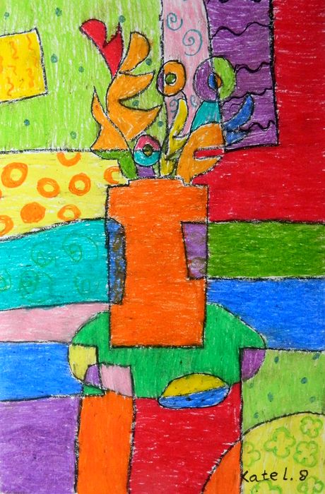 Art Studio PALETTE. Katia  Lubenkova Picture.  Oil Pastel Still Life Still Life 