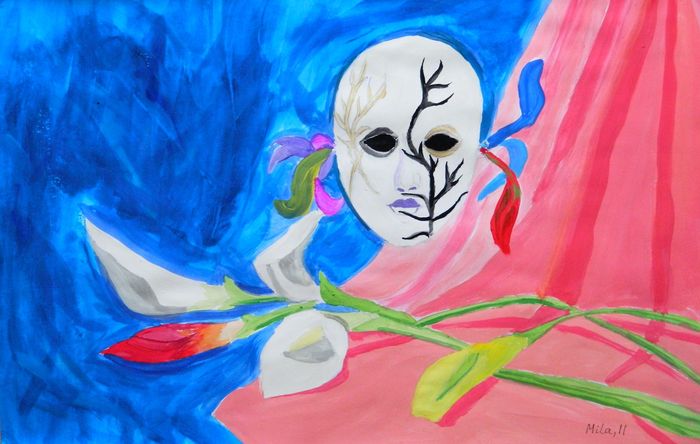 Art Studio PALETTE. Mila Radojevic Picture.   Fantasy Mask 