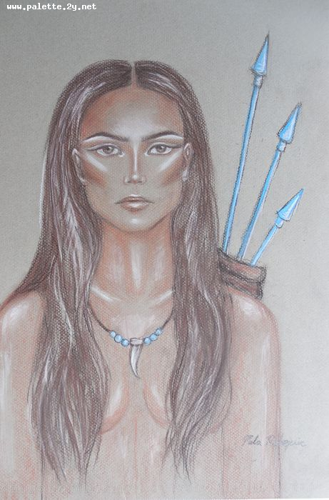 Art Studio PALETTE. Mila Radojevic Picture.  Pastel People Portrait 