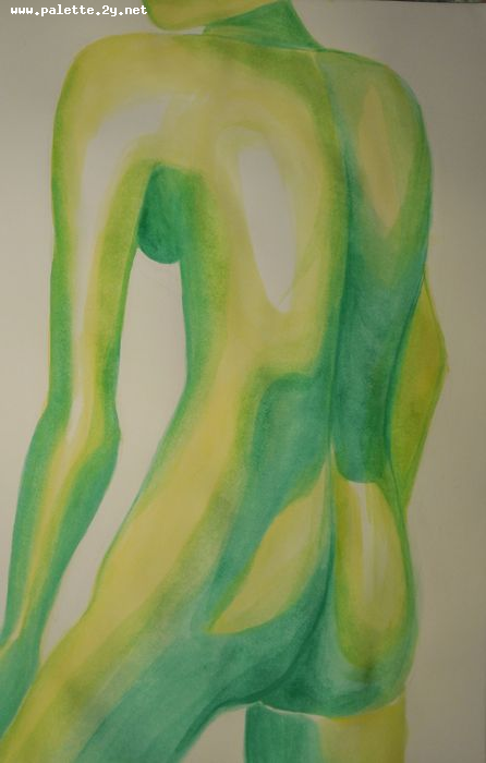 Art Studio PALETTE. Mila Radojevic Picture.  Watercolour People People 