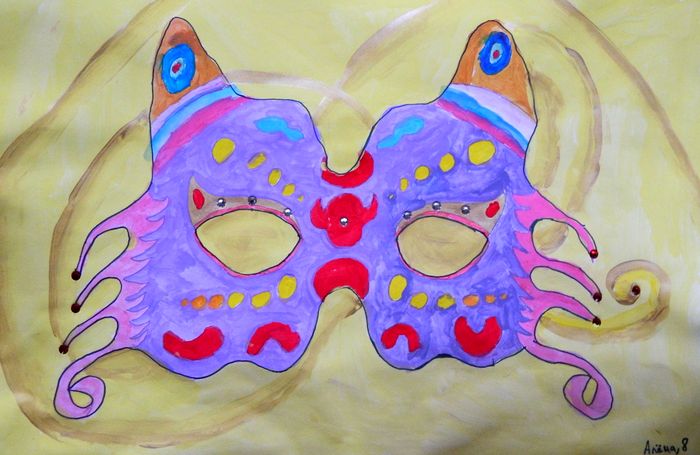 Art Studio PALETTE. Alyona Glazyrina Picture.   Fantasy Mask 