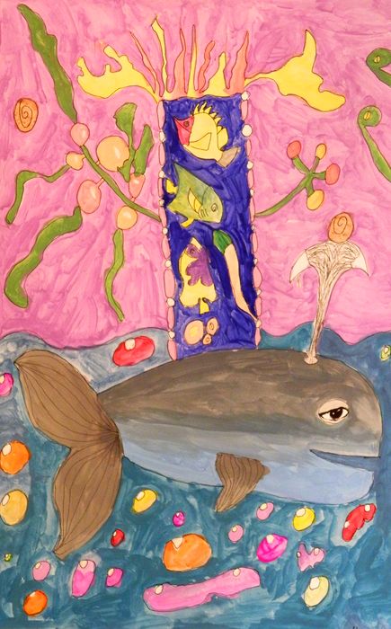 Art Studio PALETTE. Alyona Glazyrina Picture.   Animals Fish 