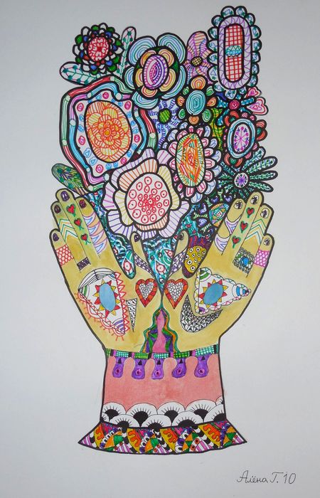 Art Studio PALETTE. Alyona Glazyrina Picture.   Fantasy Zentangle 