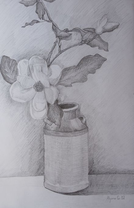 Art Studio PALETTE. Alyona Glazyrina Picture.  Pencil Still Life Still Life 