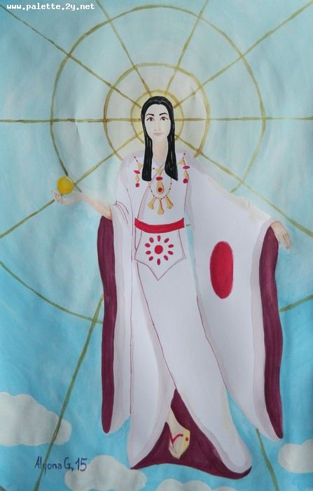 Art Studio PALETTE. Alyona Glazyrina Picture.  Tempera Fantasy Imagenation 