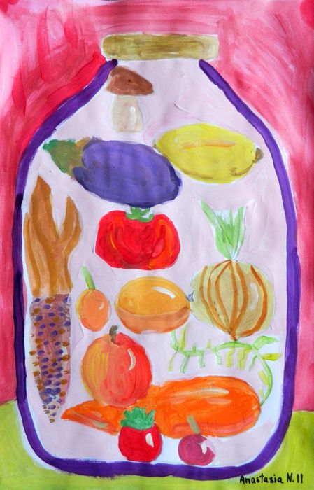 Art Studio PALETTE. Anastasia Nistor Picture.   Still Life Fruits & Vegi 