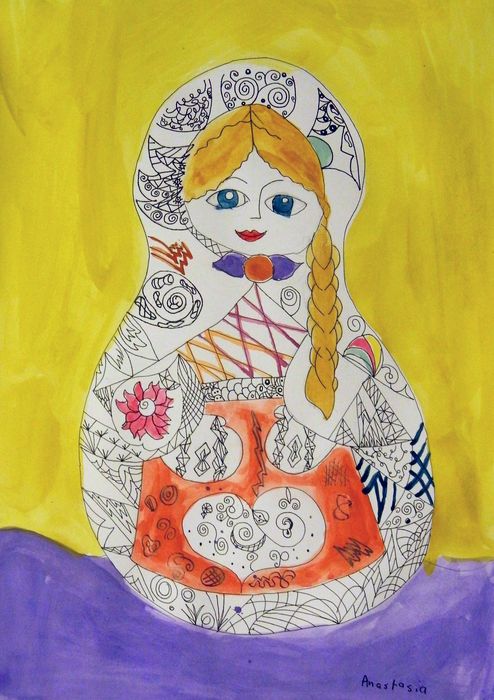 Art Studio PALETTE. Anastasia Nistor Picture.   Dec. Art Matryoshka  