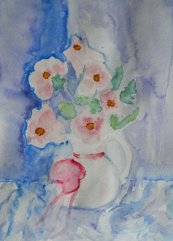 Art Studio PALETTE. Anastasia Nistor Picture.  Watercolour Still Life Still Life 