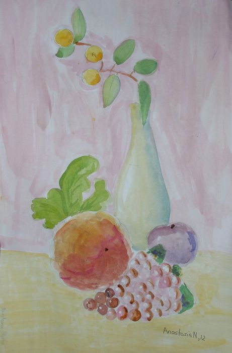 Art Studio PALETTE. Anastasia Nistor Picture.  Watercolour Still Life Still Life 