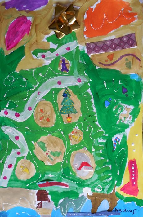 Art Studio PALETTE. Nadegda Nivinskaia Picture.   Holidays Christmas 