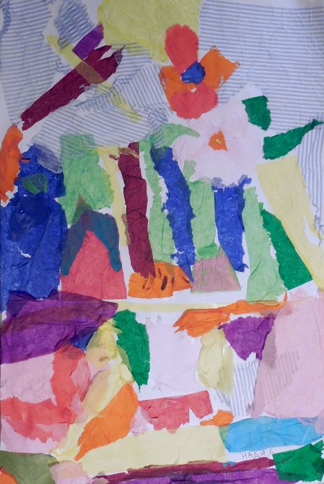 Art Studio PALETTE. Nadegda Nivinskaia Picture.  Applique Fantasy Abstract 