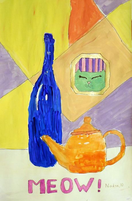 Art Studio PALETTE. Nadegda Nivinskaia Picture.  Marker, Tempera Still Life Still Life 