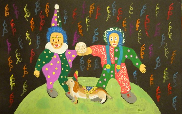 Art Studio PALETTE. Alexander Zajaczkowski Picture.   Fantasy Clown 