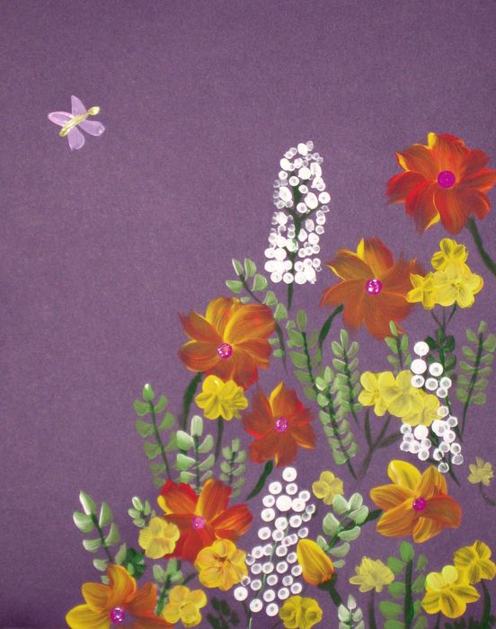 Art Studio PALETTE. Kristina Kozlitina Picture.   Plants Flowers 