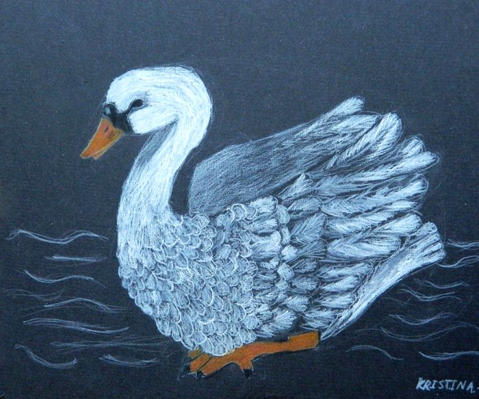 Art Studio PALETTE. Khrystina Samsonova Picture.   Animals Birds 