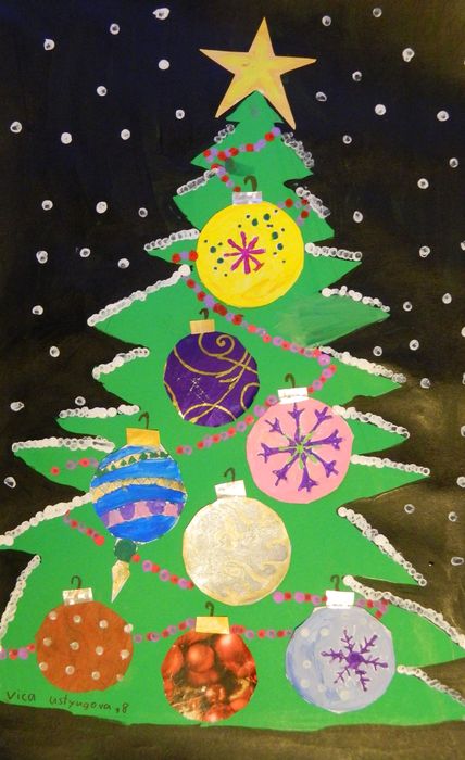 Art Studio PALETTE. Victoria Ustyugova Picture.   Holidays New Year 