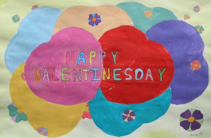 Art Studio PALETTE. Nina Lazarevic Picture.   Holidays Valentine 