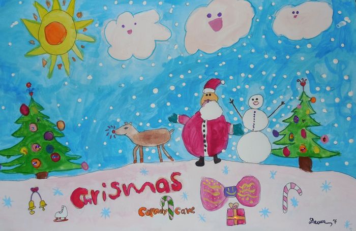 Art Studio PALETTE. Dasha Barin Picture.   Holidays Christmas 