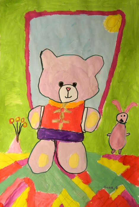 Art Studio PALETTE. Anna Yamaleev Picture.  Marker, Tempera Fantasy Favorite Toy 