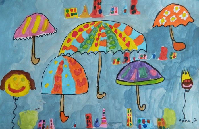 Art Studio PALETTE. Anna Yamaleev Picture.  Marker, Tempera   