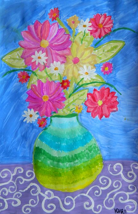 Art Studio PALETTE. Julia Barin Picture.   Still Life Still Life Цветы в Вазе