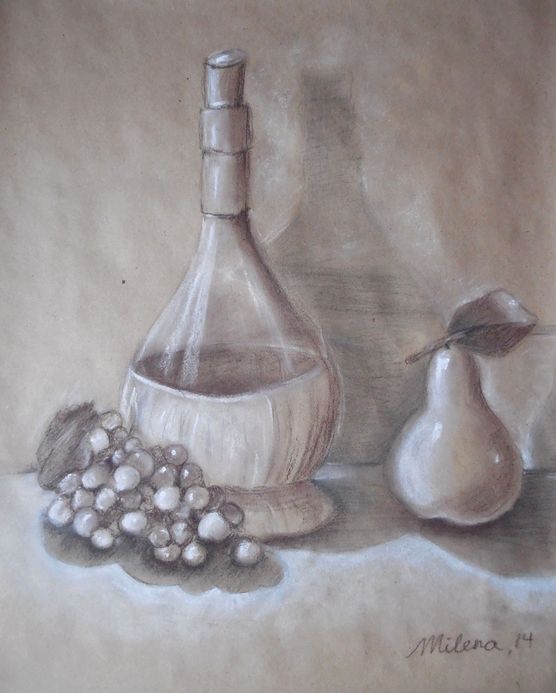Art Studio PALETTE. Milena Markovich Picture.  Pastel Still Life Still Life 