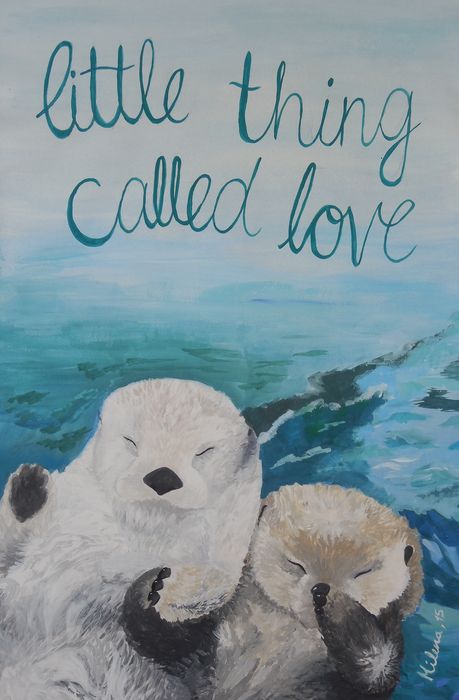 Art Studio PALETTE. Milena Markovich Picture.  Tempera Animals Mix Little Thing Called Love