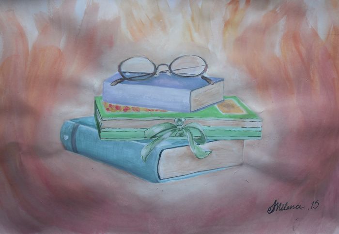 Art Studio PALETTE. Milena Markovich Picture.  Tempera Still Life Still Life 