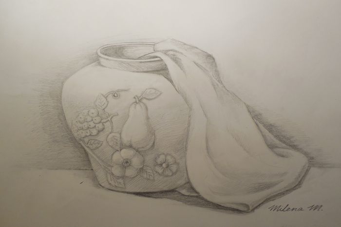Art Studio PALETTE. Milena Markovich Picture.  Pencil Still Life Still Life 