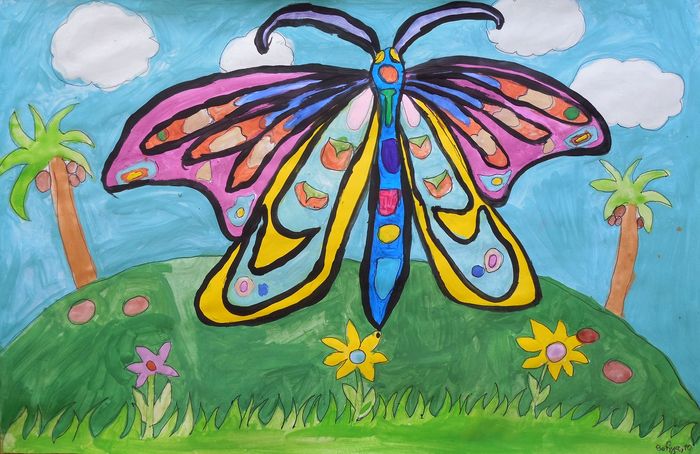 Art Studio PALETTE. Sofiya Spolitak Picture.   Inspired by Indian Art 