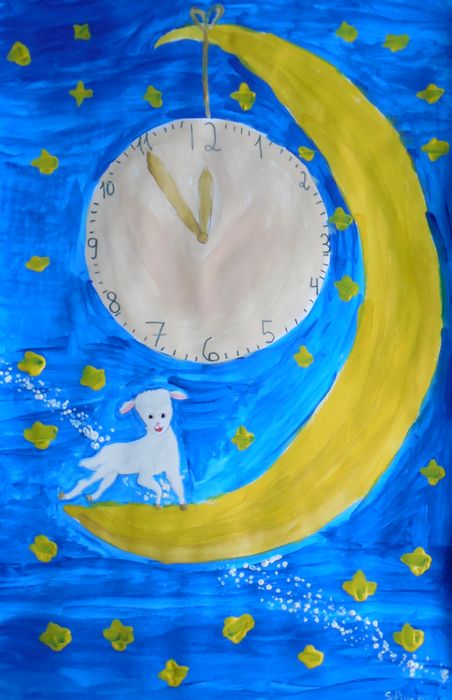 Art Studio PALETTE. Sofiya Spolitak Picture.  Tempera Holidays New Year 