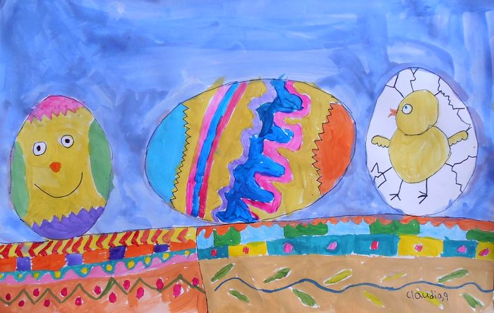 Art Studio PALETTE. Claudia Kochergin Picture.   Holidays Easter 