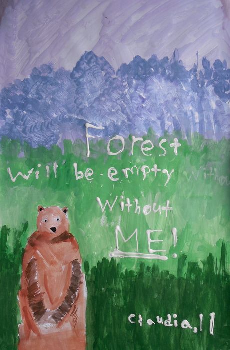 Art Studio PALETTE. Claudia Kochergin Picture.  Tempera Animals Mix 